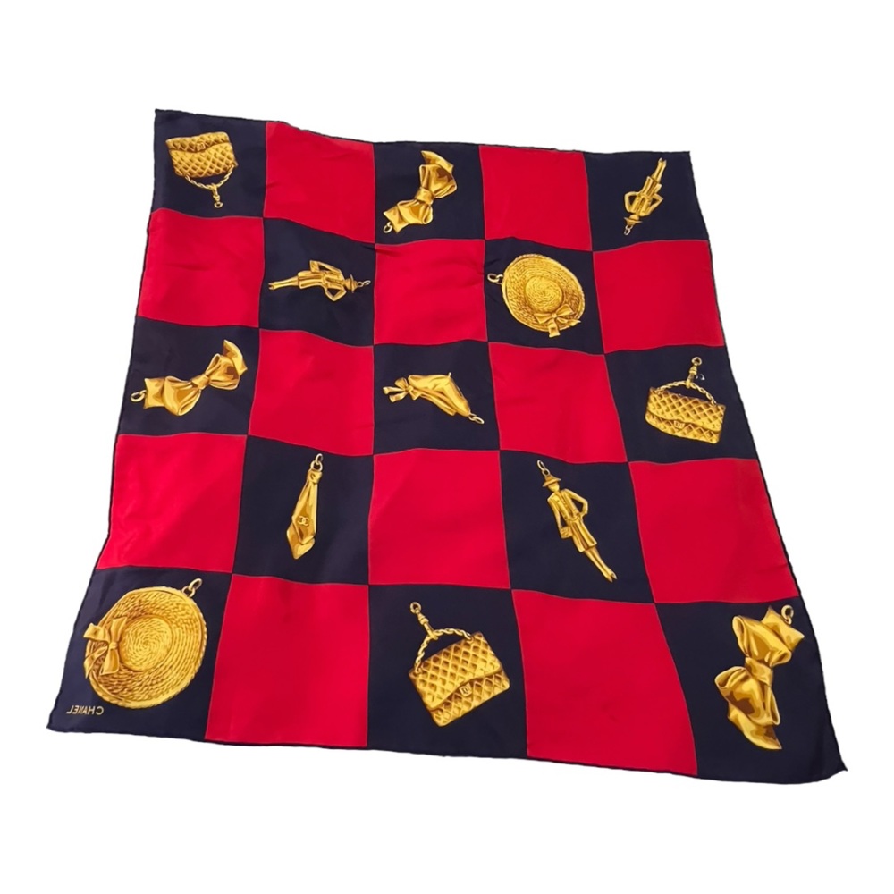 Chanel Vintage Silk Charm Scarf - Picture 4 of 8